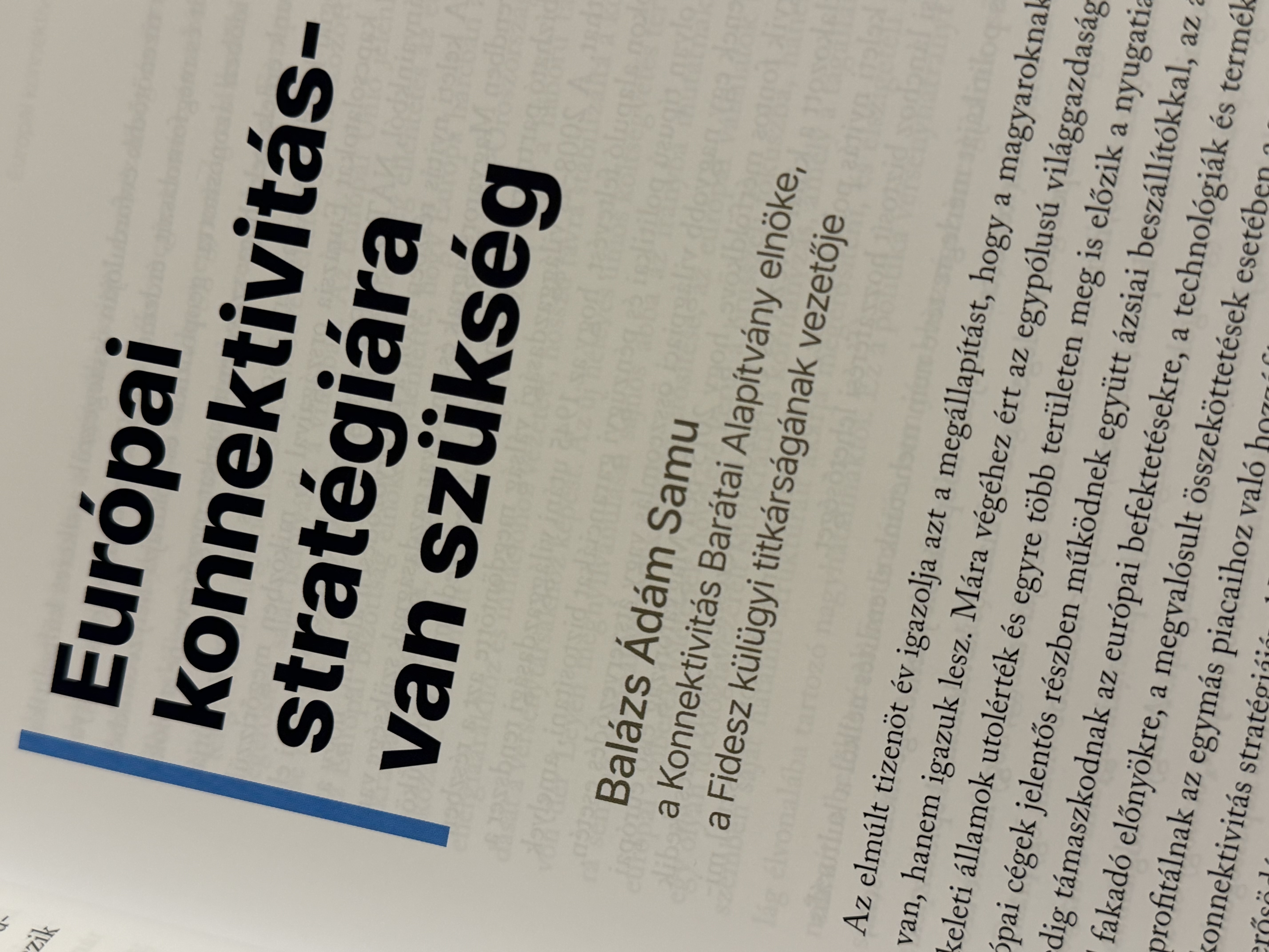 Európai konnektivitás-stratégiára van szükség - Keleti Nyitás 15.